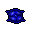 small blue pillow