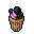 blueberry cupcake